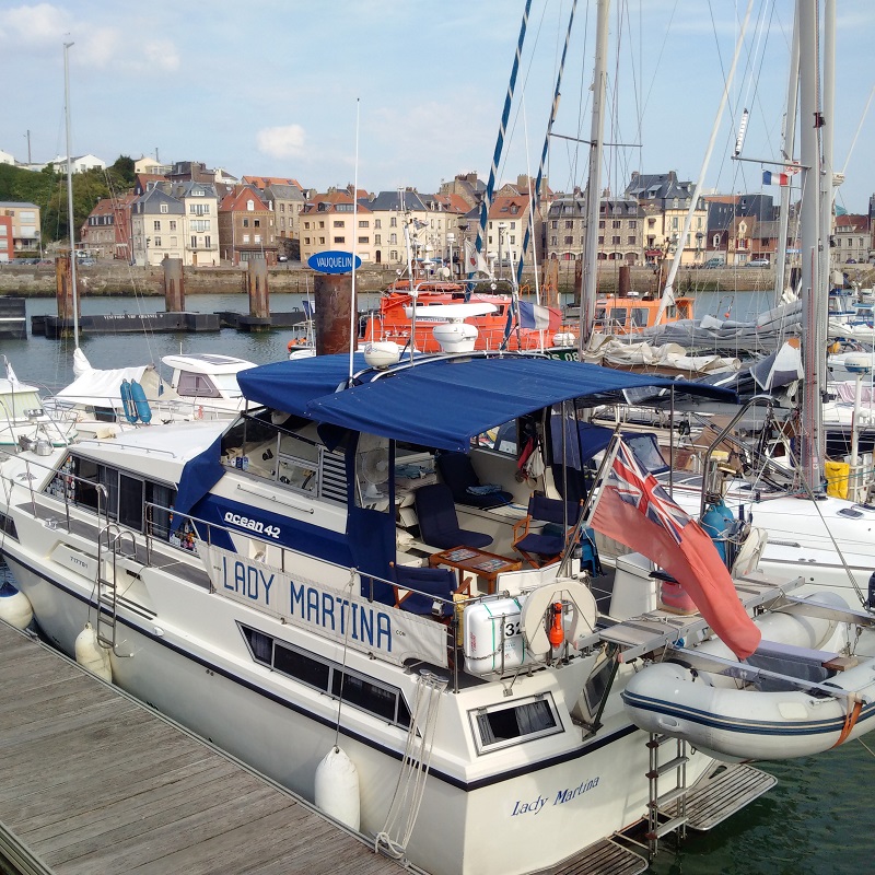 Lady Martina now safe in Dieppe for up to a week