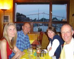 Dinner with Ann and Stuart in Honfleur
