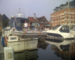 Safely moored up at Neptune marina