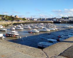 Beautiful Port-en-Bessin from the harbour wall